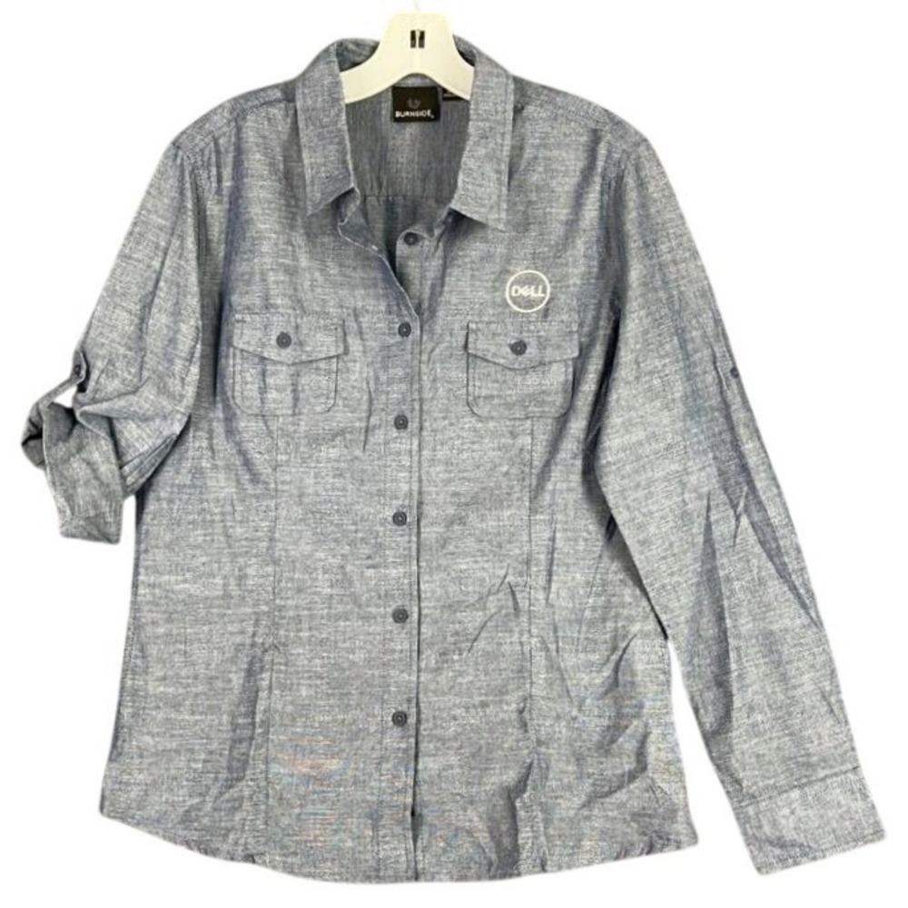 Dell Shirt Womens Large Blue Employee‎ Uniform Computers Technology